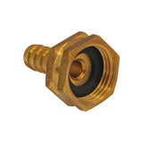 Brass 3/4" Female Garden Hose to 1/2" Barb
