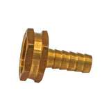 Brass 3/4" Female Garden Hose to 1/2" Barb