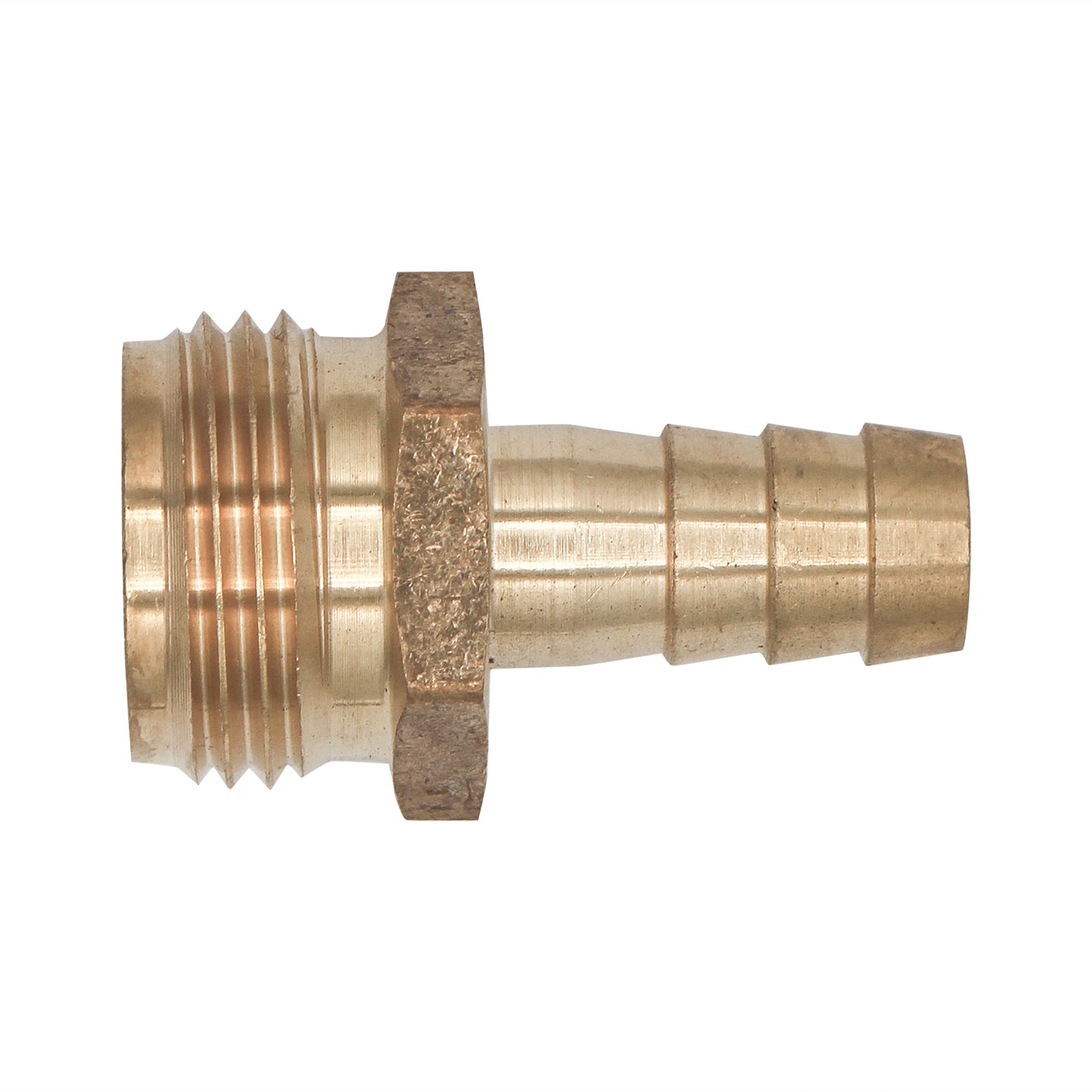 Brass 3/4" Male Garden Hose to 1/2" Barb