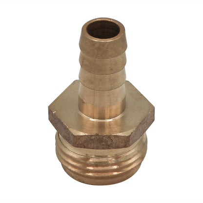 Brass 3/4" Male Garden Hose to 1/2" Barb