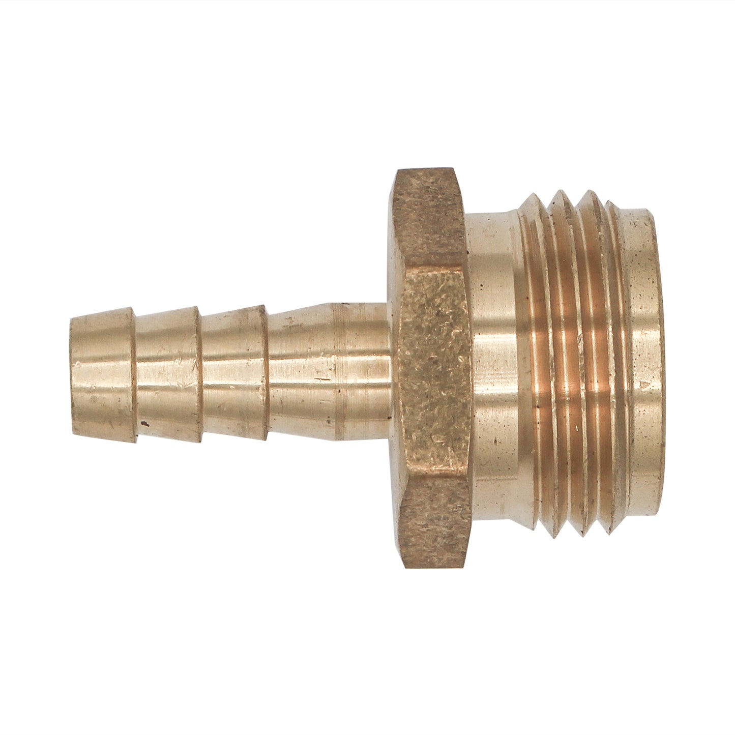 Brass 3/4" Male Garden Hose to 3/8" Barb