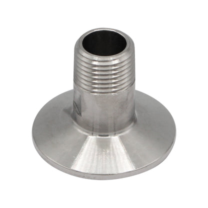 Stainless Steel 1.5" Tri-Clover to 1/2" Male NPT