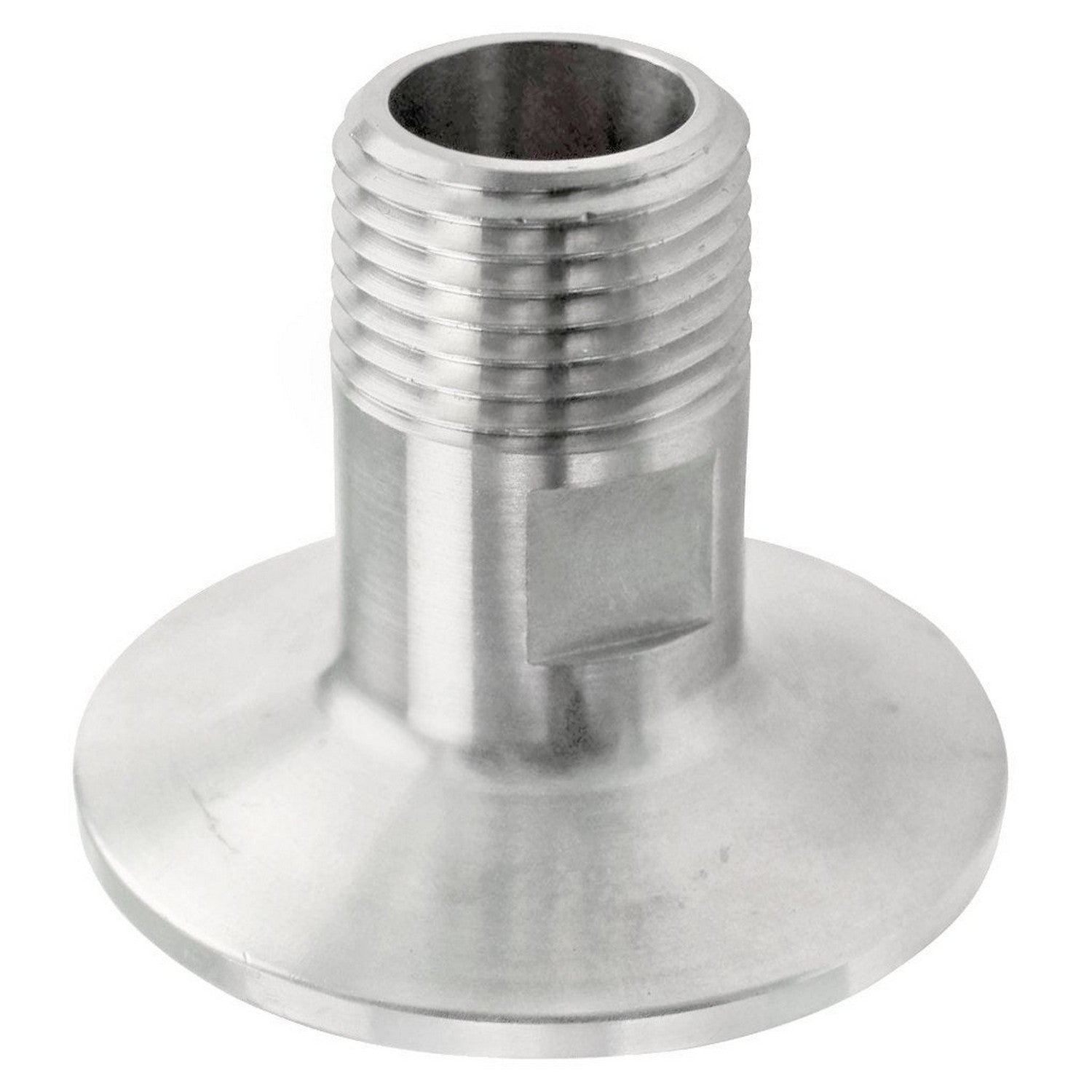 Stainless Steel Tri-Clover Fitting - 1.5" TC to 1/2" Male NPT