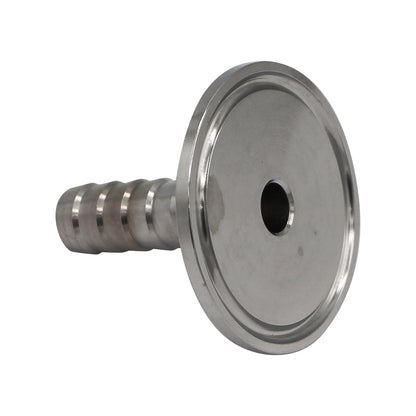 Stainless Steel 1.5" Tri-Clover to 1/2" Barb