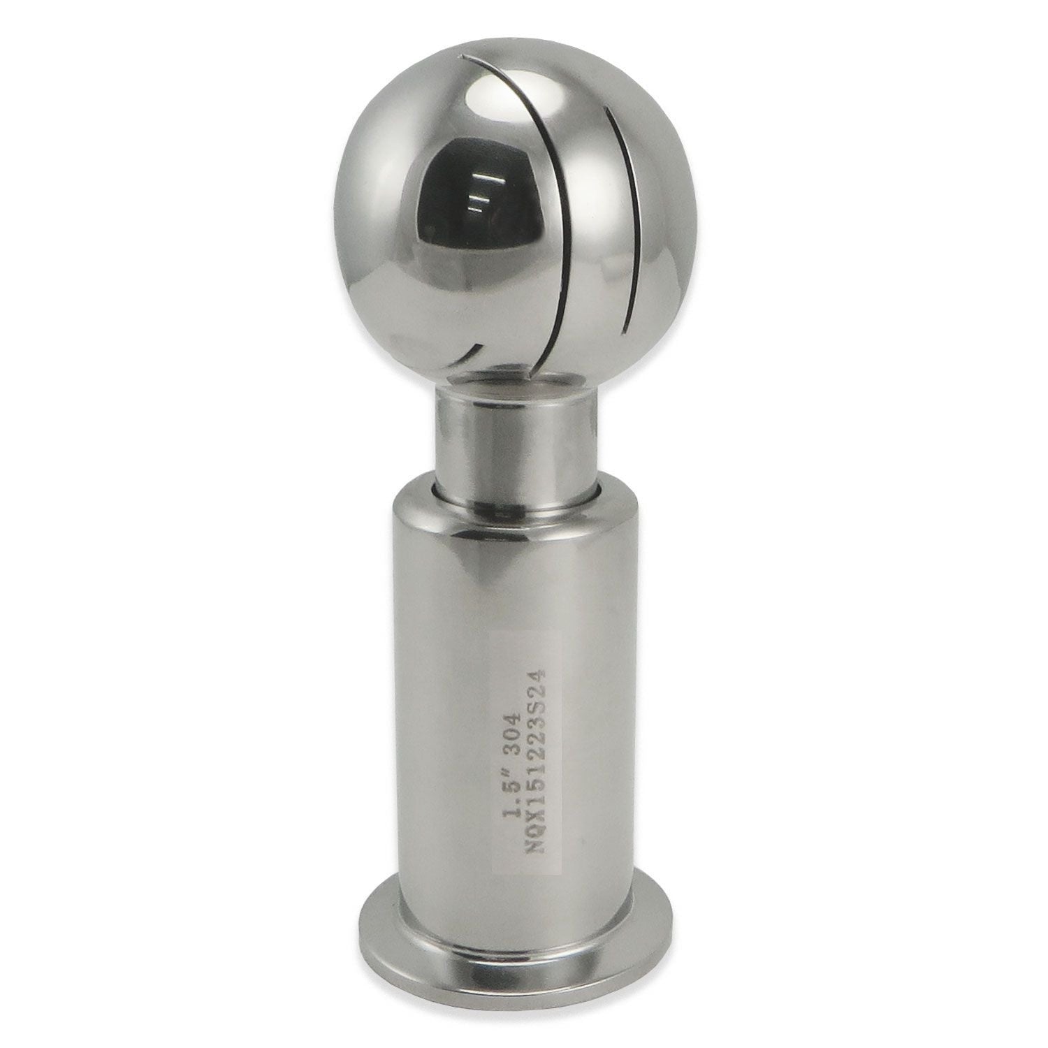 Stainless Steel Tri-Clover CIP Spray Ball - 1.5" TC