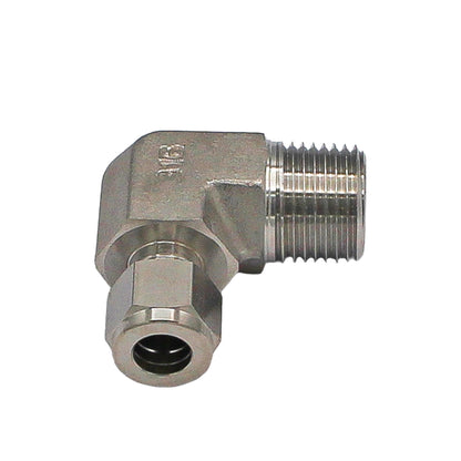 1/2" Male NPT to 3/8" Elbow Compression- Stainless Steel -  Canuck Homebrew Supply, Canada