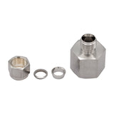 Stainless Steel Fitting - 1/2" Female NPT to 3/8" Compression