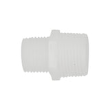 Food Grade Plastic Fitting - 1/2" Male NPT to 3/4" Male NPT