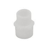 Food Grade Plastic Fitting - 1/2" Male NPT to 3/4" Male NPT