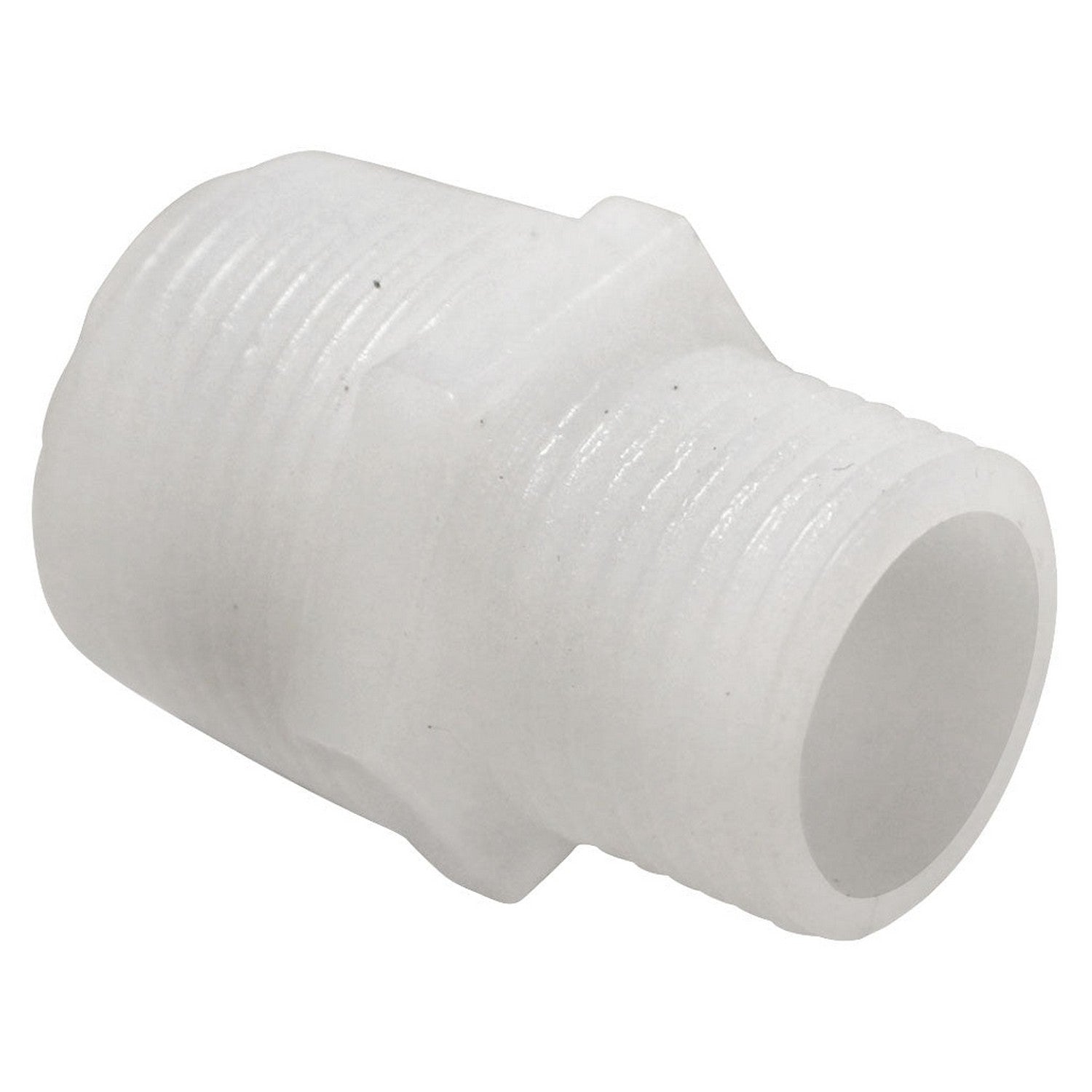 Food Grade Plastic Fitting - 1/2" Male NPT to 3/4" Male NPT
