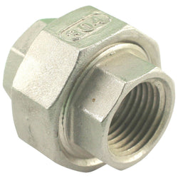 1/2" Female NPT to 1/2" Female NPT Union Coupler Stainless Steel