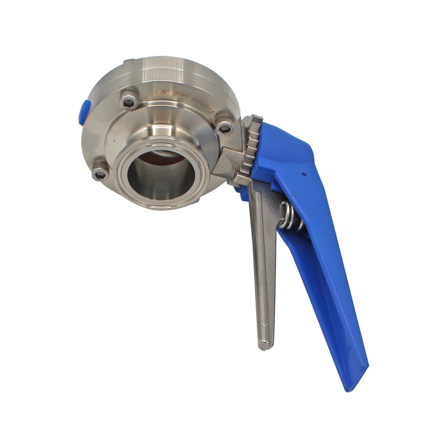 1.5" Tri Clamp Squeeze Trigger Butterfly Valve - Tri Clover Sanitary Stainless Steel Fitting -  Canuck Homebrew Supply, Canada