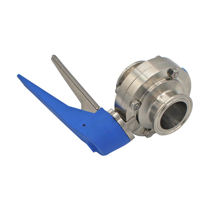 1.5" Tri Clamp Squeeze Trigger Butterfly Valve - Tri Clover Sanitary Stainless Steel Fitting -  Canuck Homebrew Supply, Canada