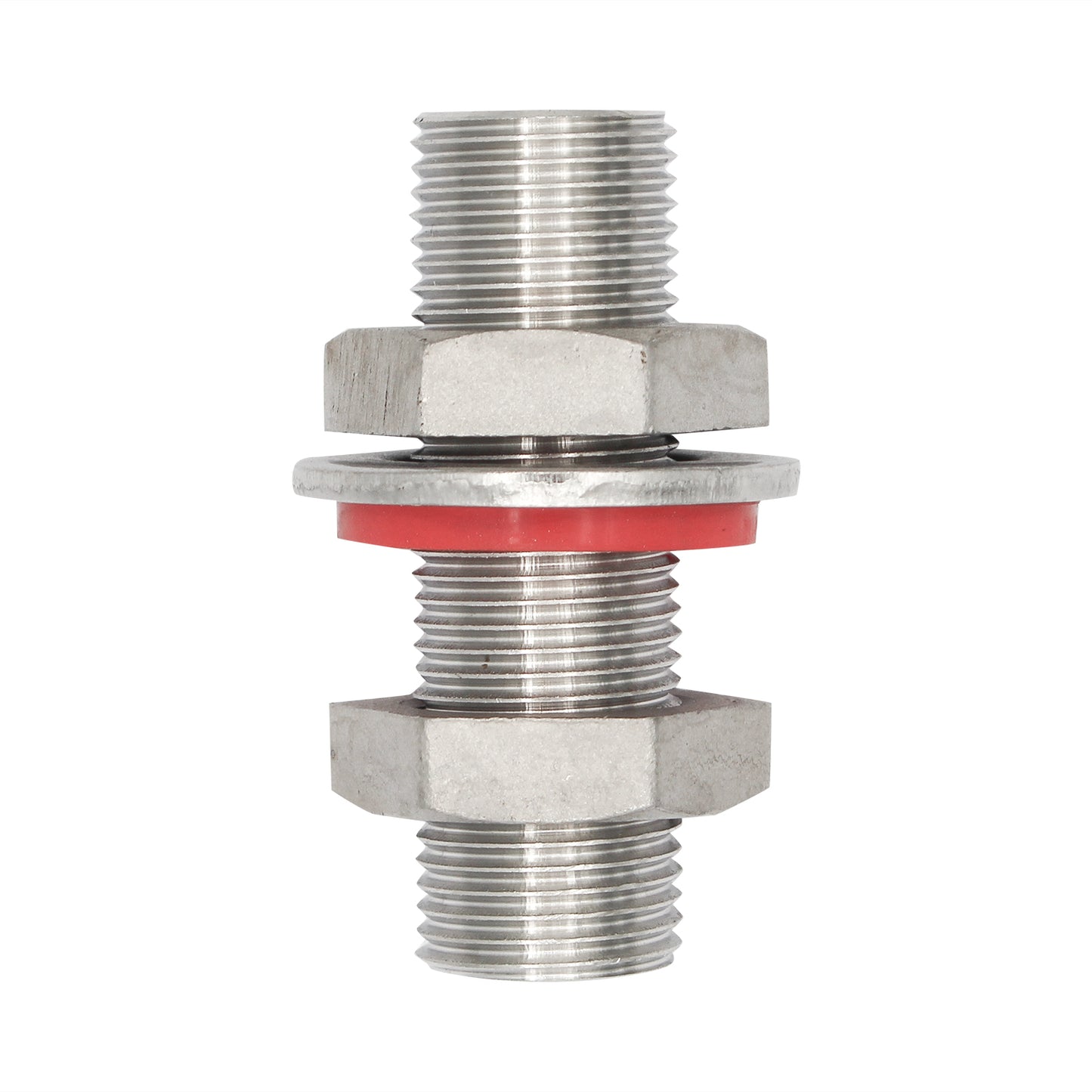 Stainless Steel Weldless Variable Length Bulkhead - 1/2" NPS