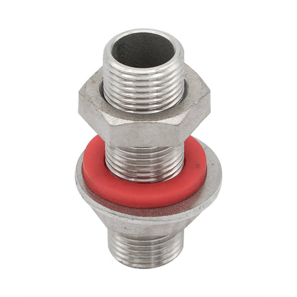 Stainless Steel Weldless Variable Length Bulkhead - 1/2" NPS