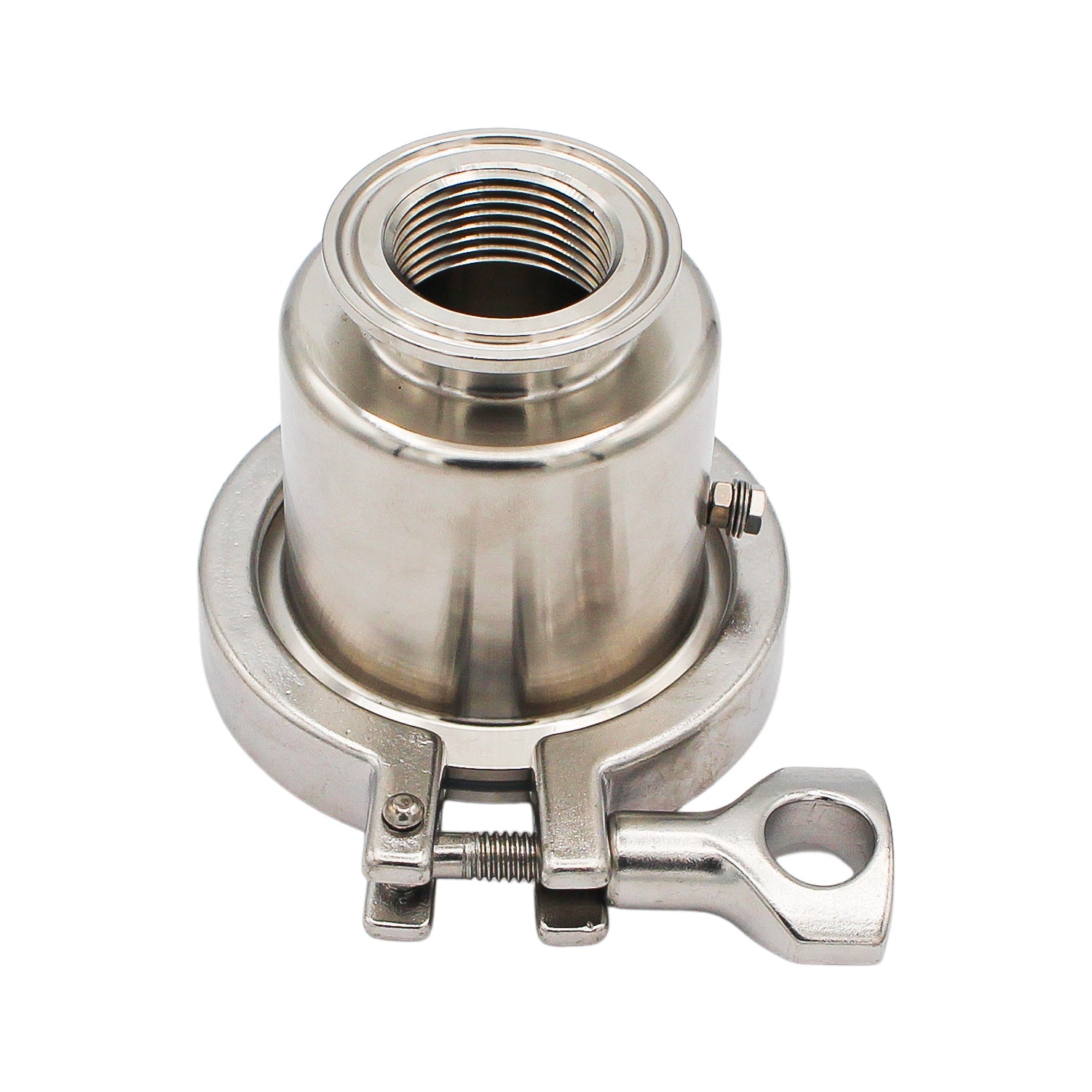 Stainless Steel Tri-Clover Heating Element Adapter - 1.5" TC to 1" NPS -  Canuck Homebrew Supply, Canada