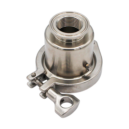 Stainless Steel Tri-Clover Heating Element Adapter - 1.5" TC to 1" NPS -  Canuck Homebrew Supply, Canada