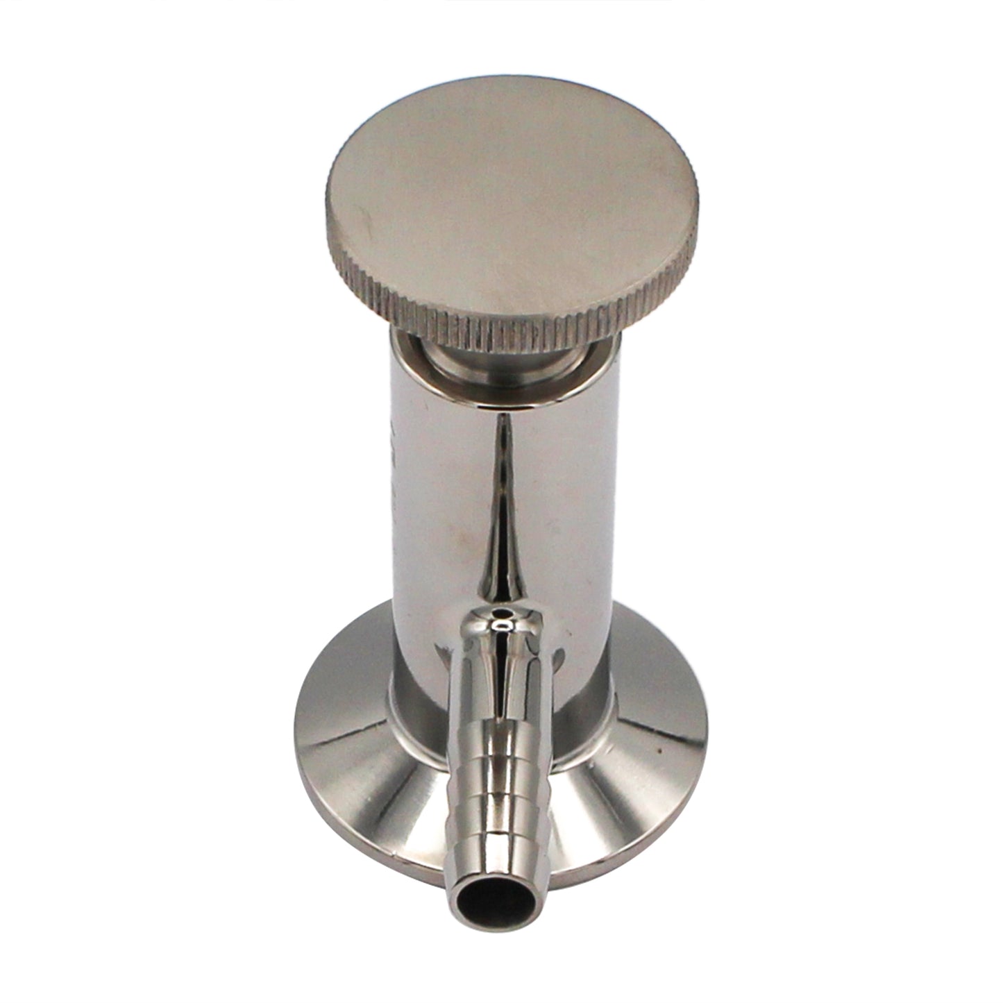 1.5" Tri Clamp Sample Valve with 1/2" Barb - Economy Tri Clover Sanitary Stainless Steel Fitting