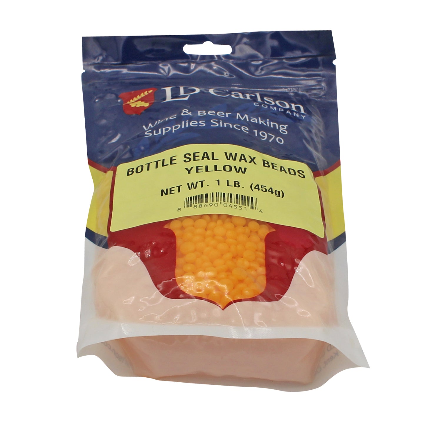 Bottle Seal Wax Beads - Yellow - 1 lb