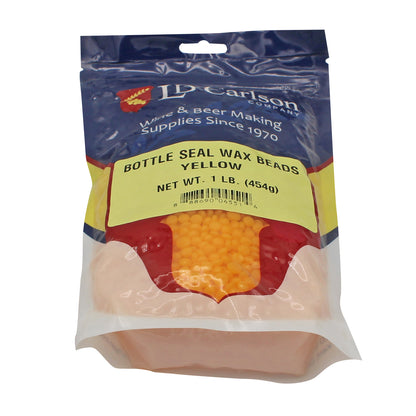 Bottle Seal Wax Beads - Yellow - 1 lb