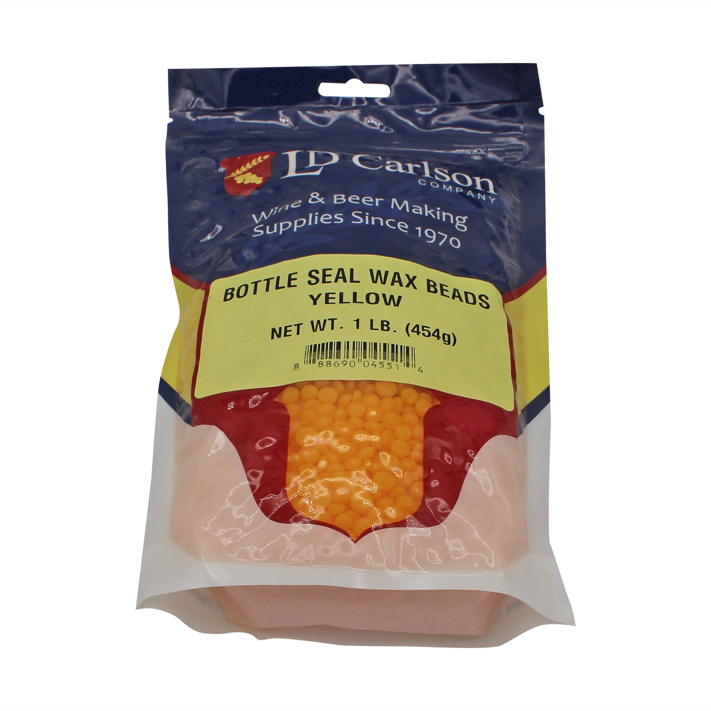 Bottle Seal Wax Beads - Yellow - 1 lb