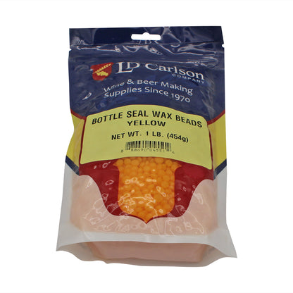 Bottle Seal Wax Beads - Yellow - 1 lb