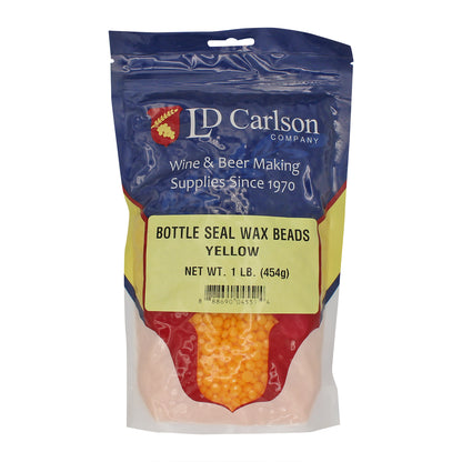 Bottle Seal Wax Beads - Yellow - 1 lb