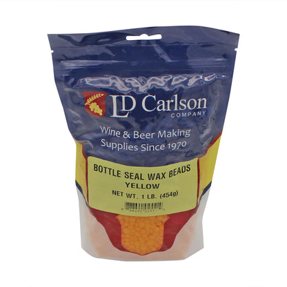 Bottle Seal Wax Beads - Yellow - 1 lb