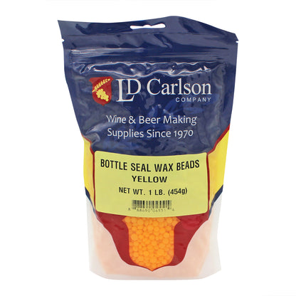 Bottle Seal Wax Beads - Yellow - 1 lb