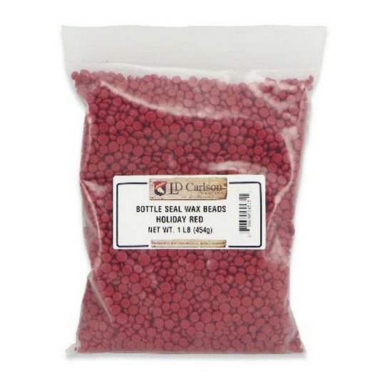 Bottle Seal Wax Beads - Holiday Red (1lb)