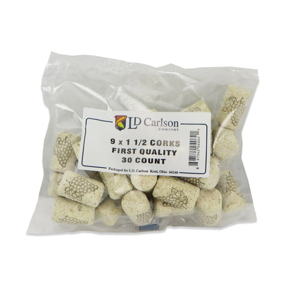 Wine Corks - 38mm by 28mm - 30 per bag