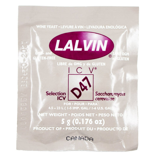Lalvin ICV-D-47 Freeze-Dried Wine Yeast