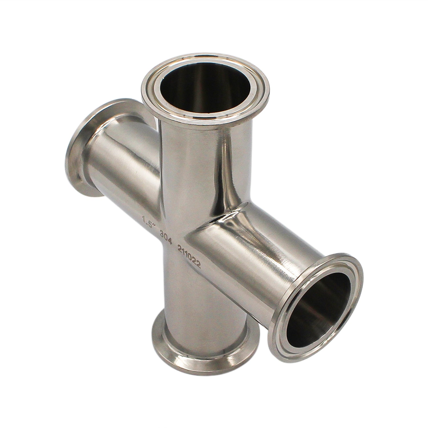 1.5" Tri Clamp Cross - Tri Clover Sanitary Stainless Steel Fitting -  Canuck Homebrew Supply, Canada