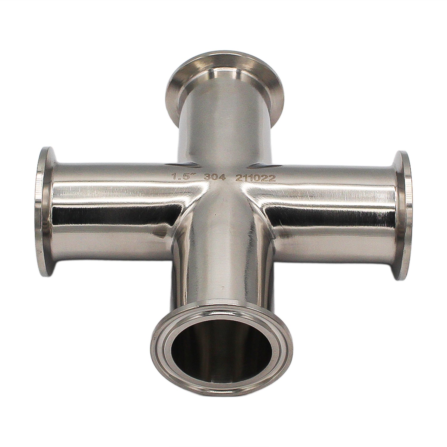 1.5" Tri Clamp Cross - Tri Clover Sanitary Stainless Steel Fitting -  Canuck Homebrew Supply, Canada