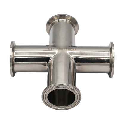 1.5" Tri Clamp Cross - Tri Clover Sanitary Stainless Steel Fitting -  Canuck Homebrew Supply, Canada