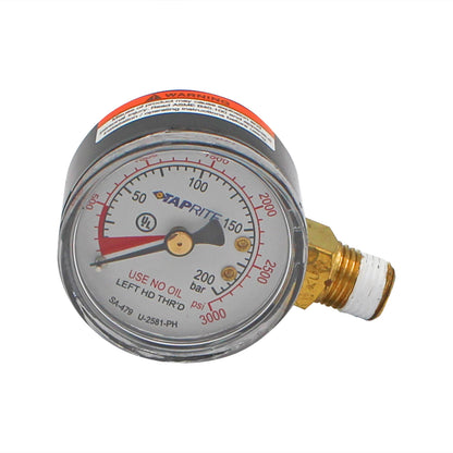Taprite High Pressure Gauge (3000PSI LHT) #6603