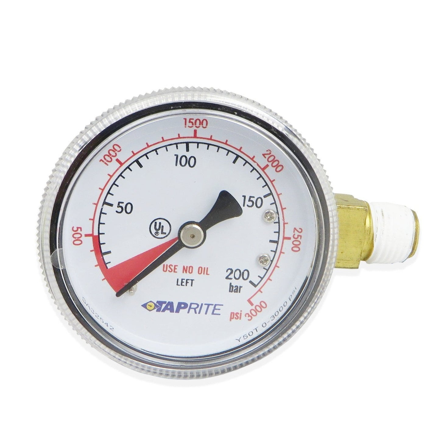 High Pressure Gauge (3000PSI LHT) #6603