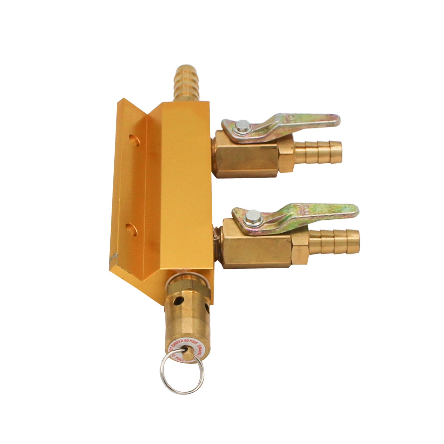 Taprite 2-Way Gas Manifold #1742S - 5/16" OD Barb Outlets