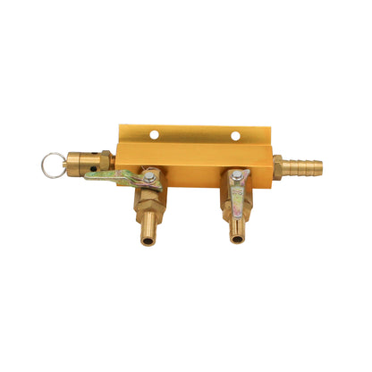 Taprite 2-Way Gas Manifold #1742S - 5/16" OD Barb Outlets