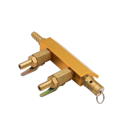 Taprite 2-Way Gas Manifold #1742S - 5/16" OD Barb Outlets