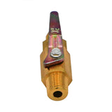 Taprite Shutoff Valve - 1/4" Male NPT to 1/4" Flare #6600A