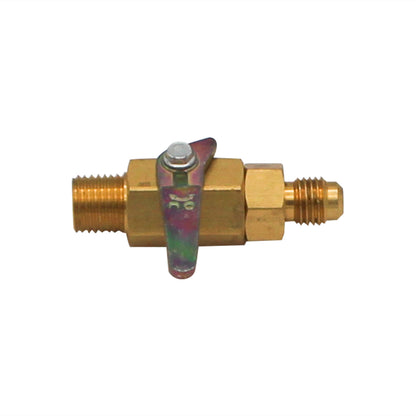 Taprite Shutoff Valve - 1/4" Male NPT to 1/4" Flare #6600A