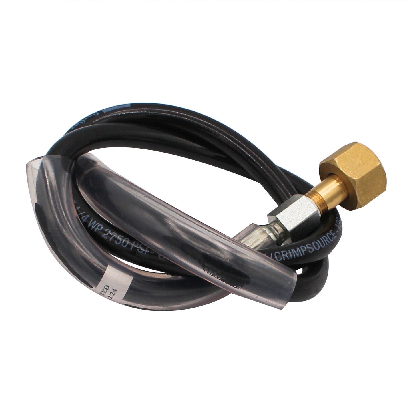 Taprite High Pressure CO2 Hose - 3' with 1/4" Female CO2 Fitting #7000-3A