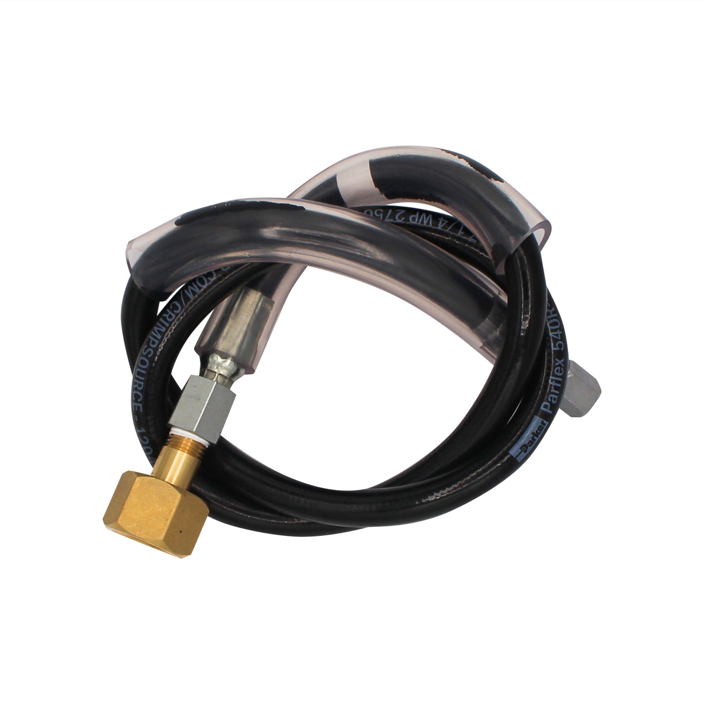 Taprite High Pressure CO2 Hose - 3' with 1/4" Female CO2 Fitting #7000-3A