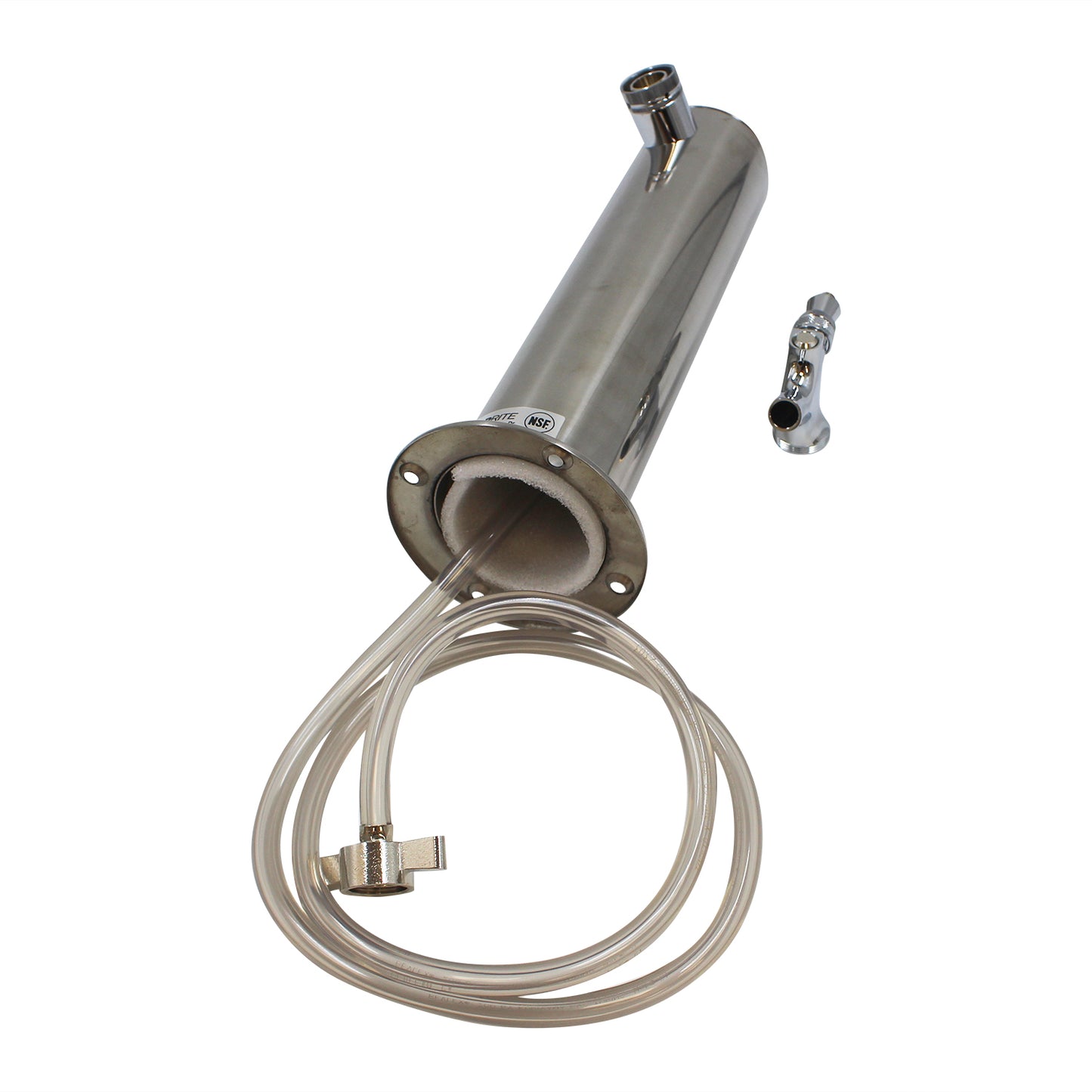 Taprite Stainless Steel Single Tap Beer Tower - SS Lever Faucet - #D4743TSS