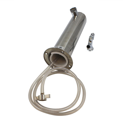 Taprite Stainless Steel Single Tap Beer Tower - SS Lever Faucet - #D4743TSS