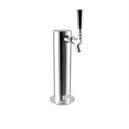 Taprite Stainless Steel Single Tap Beer Tower - SS Lever Faucet - #D4743TSS