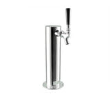 Taprite Stainless Steel Single Tap Beer Tower - SS Lever Faucet - #D4743TSS