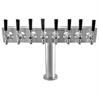 Taprite Stainless Steel Octuple Faucet ‘Tee’ Beer Tower
