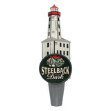 Dark Steelback Lighthouse Tap Handle
